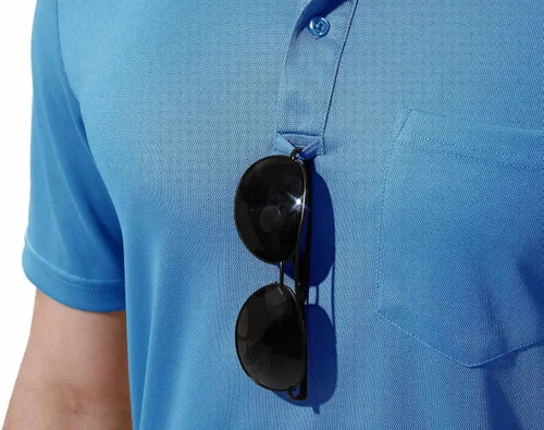 Miniatura 5 de Rdruko Camisas polo de manga corta para hombre de secado rápido para deportes de golf al aire libre con bolsillo