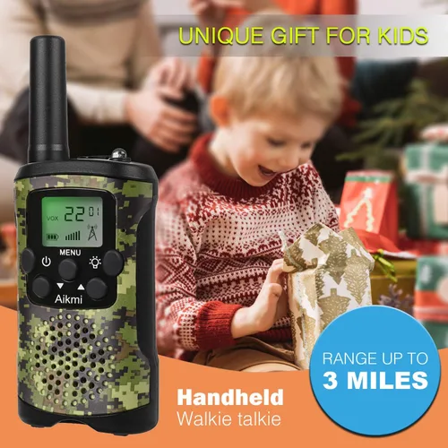 Miniatura 4 de Regalos para niños de 5 a 12 años, juguetes para niños, walkie talkies para niños, radio de 22 canales, 2 vías, 3 millas de alcance largo, apto