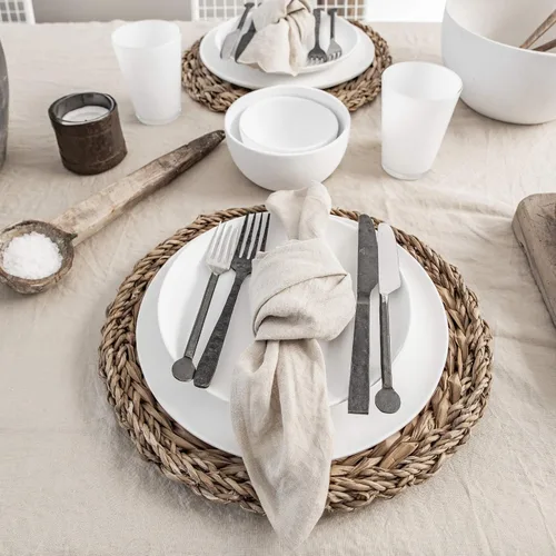 Miniatura 10 de MagicLinen Servilletas de 100 % lino, servilletas de tela de cocina reutilizables para uso diario, juego de 4 servilletas ecológicas para mesa