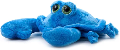 The Petting Zoo Animal de peluche de cangrejo, regalos para niños, animales del océano de ojo brillante, juguete de peluche de cangrejo azul de 9