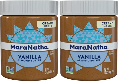 Miniatura 14 de MaraNatha Mantequilla cremosa de almendras de vainilla tostada, sin revuelta, tarro de 12 onzas