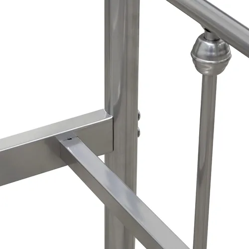 Miniatura 14 de East West Furniture GDTBSIL Garland - Marco de cama individual con 6 patas de metal, marco de cama de lujo con recubrimiento en polvo, color plateado