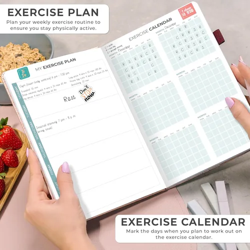 Miniatura 5 de Clever Fox Agenda semanal de comidas, diario de preparación de comidas semanal y diario con listas de compras y comestibles para planificación