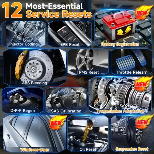 Miniatura 2 de FOXWELL NT726 - Escáner OBD2 para todos los sistemas 2026 con más de 12 restablecimientos de servicio, escáner de diagnóstico para todos