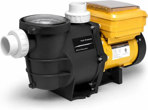 XtremepowerUS 1.5HP Bomba de Piscina de Flujo Alto de Velocidad Variable con Panel de Control Inteligente Bomba de Piscina Enterrada con Adaptador