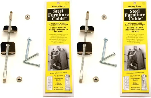 Miniatura 5 de Quakehold! 2830 Cable de acero de 7 pulgadas para colgar muebles