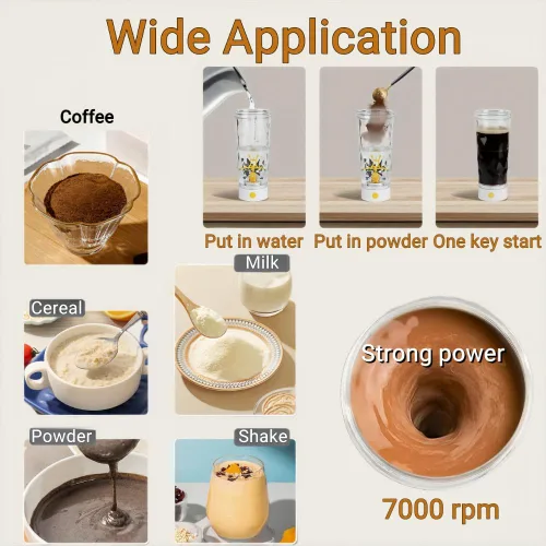 Miniatura 5 de Botella mezcladora de proteínas autoeléctrica, taza de café con agitación automática, taza mezcladora deportiva portátil, ligera, de gran capacidad