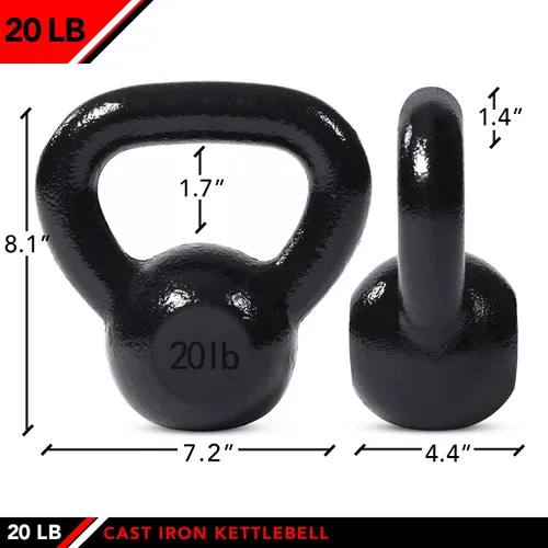 Miniatura 2 de JFIT Kettlebell Weights Cast Iron
