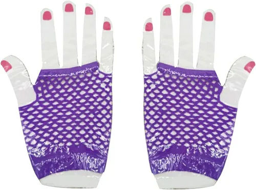 Miniatura 3 de ink2055 Guantes de malla de malla sin dedos para fiesta de despedida de soltera