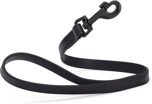 Miniatura 83 de Dogline Biothane - Correa impermeable para perro, correa de nailon tejido con revestimiento fuerte, con herrajes negros, a prueba de olores, fácil