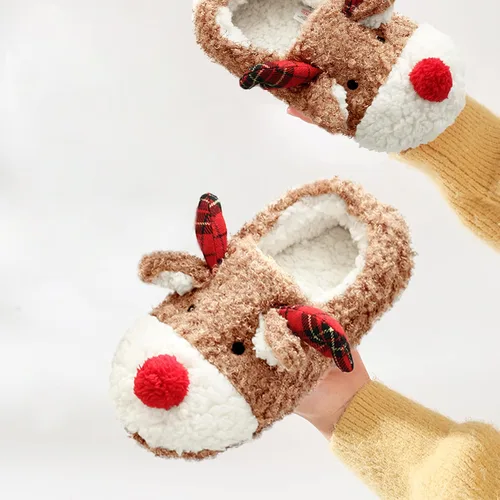 Miniatura 5 de Pantuflas de Navidad para mujer, lindas y cálidas para el hogar, para interiores y exteriores