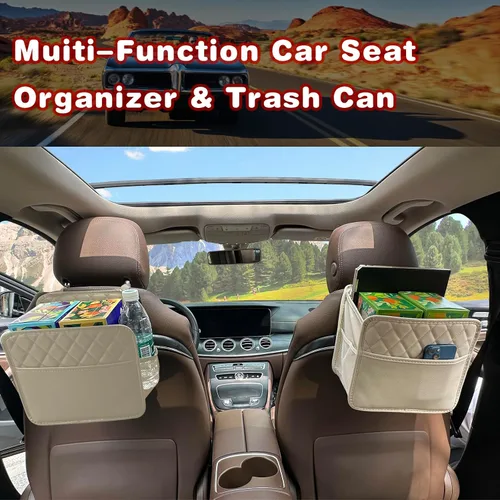 Miniatura 7 de Witaxima Organizador de asiento trasero de automóvil mejorado con bolsillos de almacenamiento, organizador multiusos para colgar del automóvil