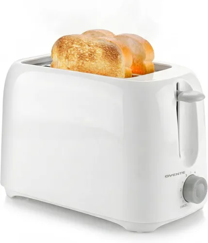 Miniatura 12 de OVENTE Tostadora eléctrica de 2 rebanadas con ajuste selector de tostado de 6 tonos, diseño compacto y bandeja de migas extraíble, potencia de 700