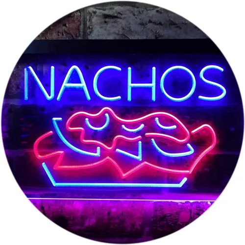 Miniatura 16 de ADVPRO Nachos Café - Letrero de neón LED de doble color, azul y rojo, 16 x 12 pulgadas, st6s43-i0314-Br