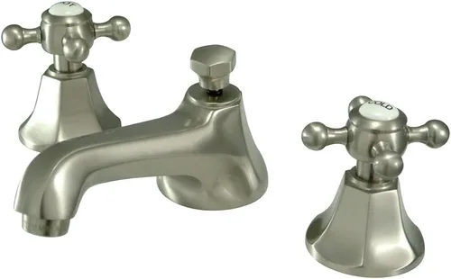 Miniatura 8 de Kingston Brass KS4463BX Grifo de baño extendido de 8 pulgadas, latón antiguo