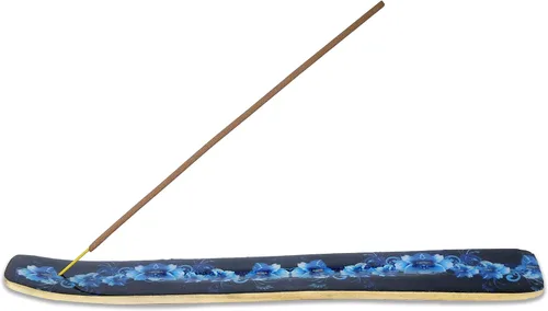 Miniatura 27 de Bless-International Quemador Tradicional Hecho a Mano de Madera Portaincienso Soporte Recogecenizas para Aromaterapia-Meditación-Yoga
