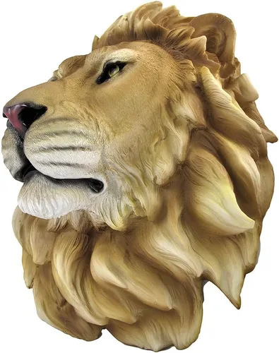 Miniatura 3 de DWK Cabeza de león africano Montaje en pared Estatua Busto Leo