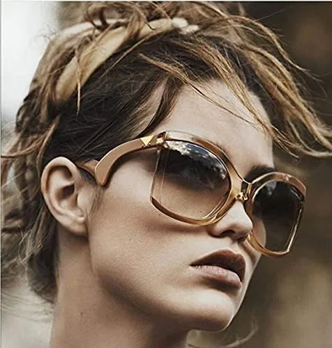 Miniatura 2 de FEISEDY gran tamaño cuadrado mariposa gafas de sol curvado brazo rizado marco mujeres moda sombras B4035