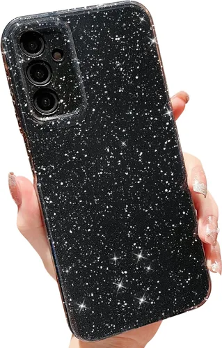 MINSCOSE Funda compatible con Samsung Galaxy A14 5G, bonita funda delgada con purpurina fina, a prueba de golpes, de TPU para mujeres y niñas, para