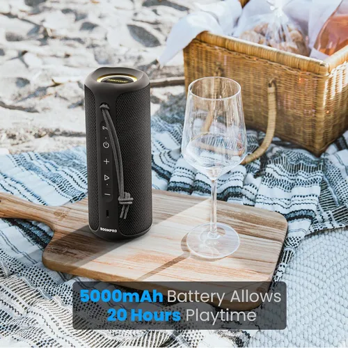 Miniatura 3 de MIATONE Altavoces Bluetooth 36W TWS Altavoz portátil con sonido estéreo graves, Bluetooth 5.3 inalámbrico USB tipo C al aire libre, 5000mAh 24H