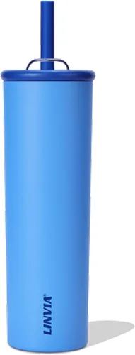 Miniatura 13 de Vaso de caramelo, botella de agua aislada de acero inoxidable de 25 onzas, tapa 2 en 1 con popote flexible, sin BPA, apto para vasos, apto