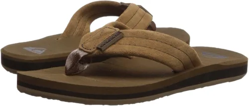 Miniatura 7 de Quiksilver Unisex-Child Carver Suede Fixed Strap Kids Flip Flop Youth Sandal