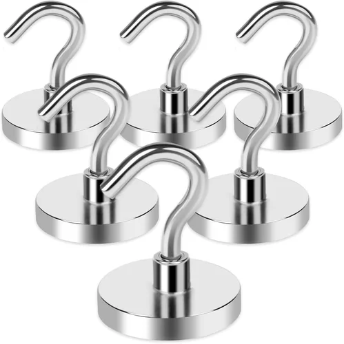 Miniatura 9 de LOVIMAG - Ganchos magnéticos de 120 libras de alta resistencia, ganchos magnéticos de neodimio fuertes para el hogar, cocina, lugar de trabajo