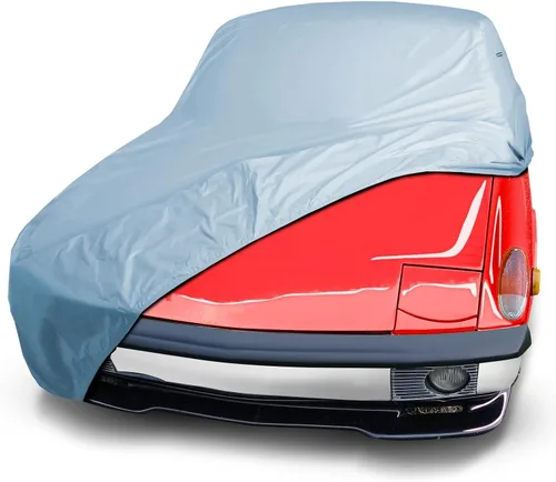 Miniatura 38 de iCarCover Funda Premium para Automóvil para Porsche 356B, 356C de 1960-1965, Resistente al Agua para Todo Tipo de Clima, Ajuste Personalizado