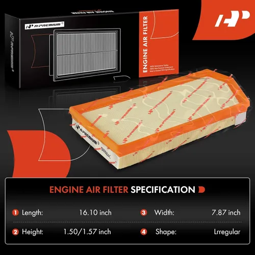 Miniatura 2 de A-Premium Filtro de aire de motor compatible con Mercedes-Benz E450 2021-2023, E53 AMG 2019-2022, GLE450 2020-2023, GLE53 AMG, S450L, S500, S580e