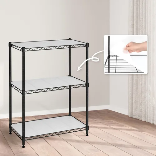 Miniatura 10 de CAPHAUS NSF - Estantería ajustable de alambre de metal con forros, estantería de almacenamiento de cocina, estantería de almacenamiento de acero