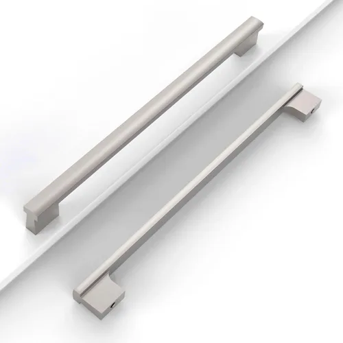 Miniatura 34 de Paquete de 12 tiradores para gabinete de 4 pulgadas (102mm) de níquel satinado cepillado, accesorios para gabinetes de cocina, cajones, cómodas