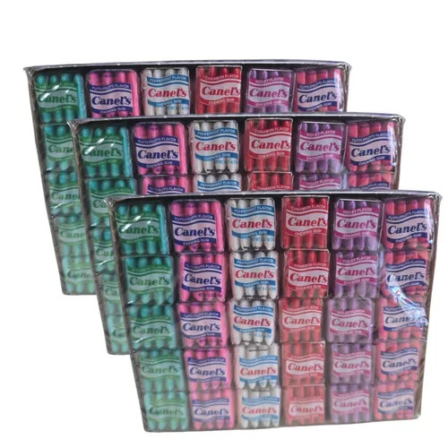 ZUNKOM Canels Gum Box Original (60 unidades por paquete, 3 paquetes) Total 180 unidades Paquete de 6