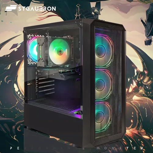 Miniatura 4 de STGAubron Computadora de escritorio para videojuegos, Intel Core i5-13400F de 13ª generación hasta 4.6G, GeForce RTX 3050 6G, 16G DDR4, 512G SSD