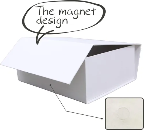 Miniatura 5 de Rsgift Paquete de 5 cajas de regalo blancas, 7.8x7x3.1 Cajas de embalaje de regalo Cajas de regalo para el Día de San Valentín Cajas de regalo