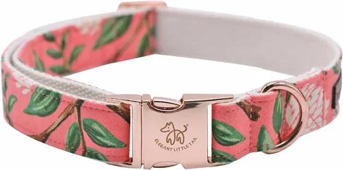 Miniatura 32 de Elegant little tail Collar para perro de Pascua, collar de perro con estampado de huevos de conejo, collar para mascotas, collar rosa para perros