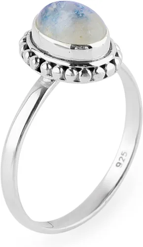 Miniatura 11 de 925 Sterling Silver Designer Ring Natural Gemstones & Brilliant Stones Handmade Bohemian Jewelry Healing Crystals Birthday Elegant Promise