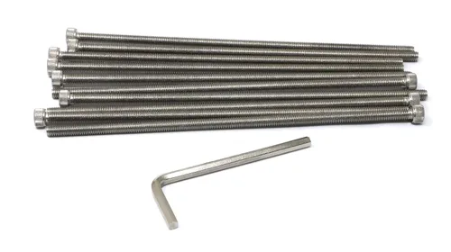 Miniatura 131 de iexcell 25 piezas M4 x 60/65/70/75/3.150 in paso de rosca 0.028 in acero inoxidable 304 cabeza hexagonal Tornillos Tornillos surtido Kit