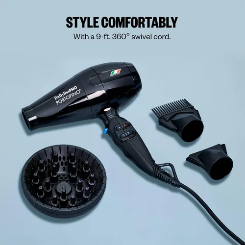 Miniatura 6 de BaBylissPRO Nano Titanium Italian Portofino Hair Dryer - Professional 2000 Watt Blow Dryer