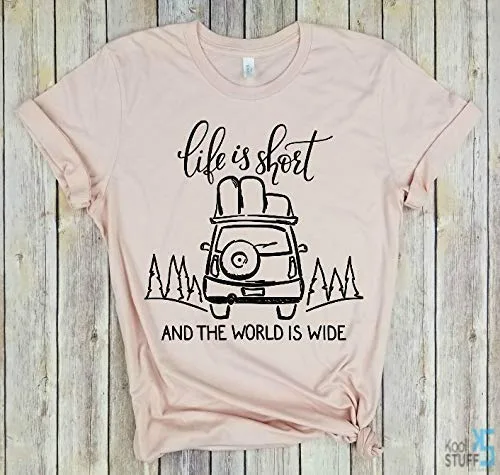 Miniatura 3 de Life is Short and the World is Wide - Camping Shirt, Adventure Awaits, Adventure Shirt, The Mountains are Calling, Travel Shirt, The Beach is
