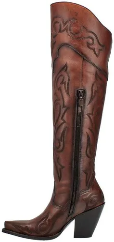 Miniatura 2 de Dan Post Seductress Botas por encima de la rodilla de cuero castaño
