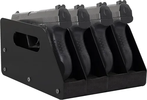 Adoreal Estante para pistola para pistola, estante para pistola, almacenamiento de gabinete de armas, accesorios organizadores de pistolas, soportes