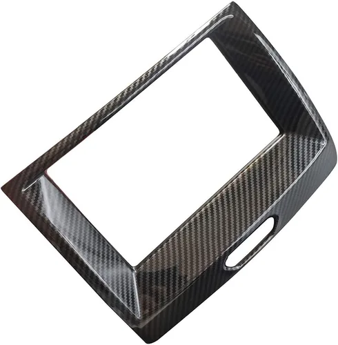 Miniatura 3 de ruihe Cubierta de marco de navegación central interior de color de fibra de carbono compatible con Ford Ranger 2015 2016 2017 2018 2019 2020 2021