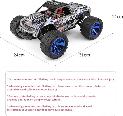 Miniatura 7 de GoolRC WLtoys 144018 - Camión a control remoto a escala 1/14, 4WD 35KM/H, auto RC de alta velocidad, 2.4 GHz, todo terreno, con 2