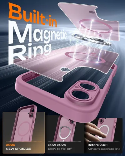 Miniatura 16 de TOCOL Funda para iPhone 11, compatible con Magsafe, protección completa de cámara, imanes integrados, protección contra caídas, funda translúcida