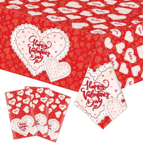 Miniatura 14 de BokingOne 3-Pack 54"x108" American Flag Plastic Tablecloth – Stars & Stripes Design, Disposable for 4th of July, Independence Day, Memorial Day, Rojo