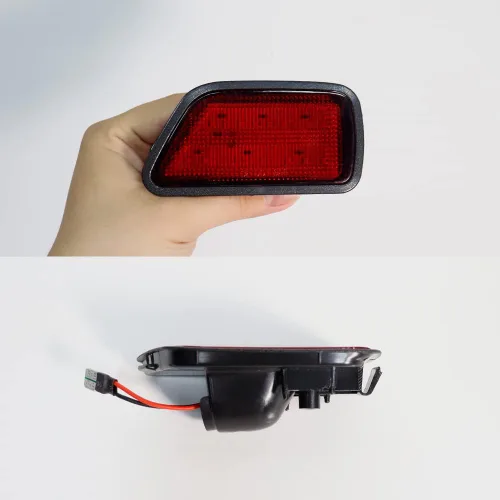 Miniatura 5 de 2x luces LED de señalización lateral de lente roja para parachoques trasero para Honda CR-V 1997-2001