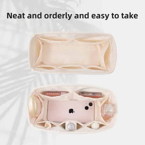 Miniatura 5 de DGAZ Organizador de bolso de seda para bolso de mano Dior Mini SML, organizador de bolsas suave y sedoso, bolso de lujo y moldeador de bolsas