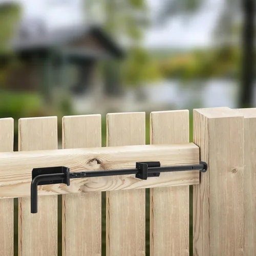 Miniatura 4 de HOME MASTER HARDWARE Perno de caña de 18 pulgadas, Varilla de caída de puerta resistente, Pernos de caña para puertas, Hardware de puerta de cerca