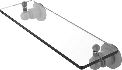 Miniatura 6 de Allied Brass AP-1/16 Astor Place - Estante de cristal con bordes biselados, color negro mate Mate negro