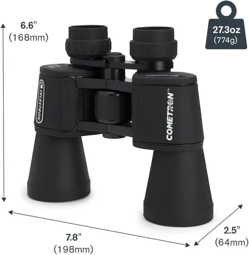 Miniatura 8 de Celestron - Prismáticos Cometron 7x50 para astronomía – Nivel de entrada para observación de estrellas y cometas – Lentes objetivas grandes de 50mm